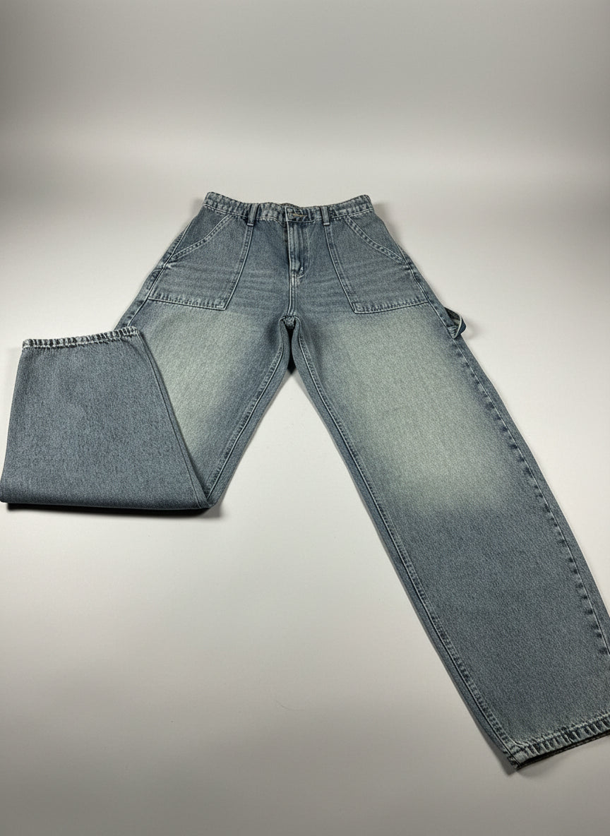Dusty wide denim